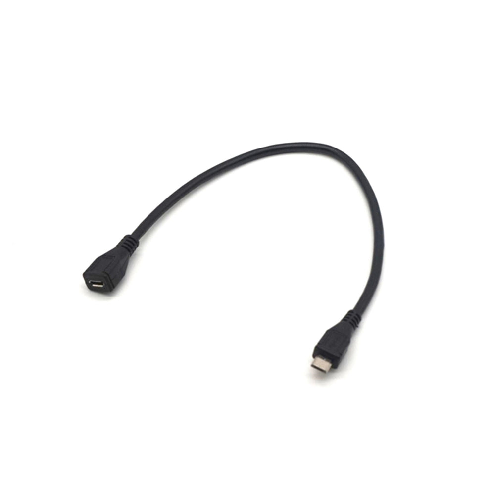 Plugadget 2PCS Micro USB 2.0 Type B Male To Female Extension Cable Wire Extender Charging Cable