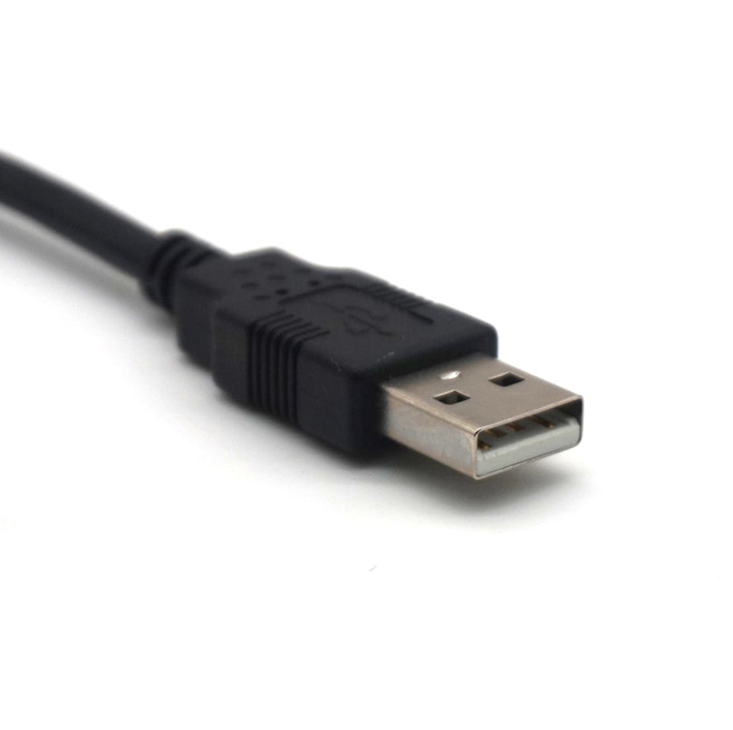 Plugadget Mini USB B Type 5pin Male Left Angled 90 Degree to USB 2.0 Male Data Cable 1.8m(3.3 ft)