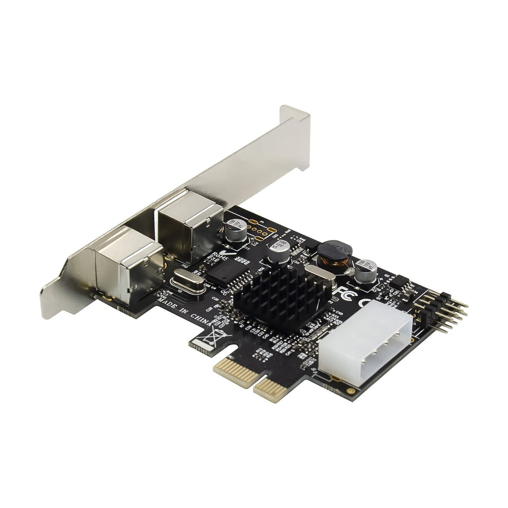 Plugadget PCIE to 2xPS2 PS/2 Port For PC Keyboard Mouse Adapter Card