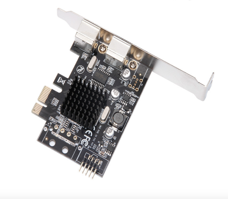 Plugadget PCIE to 2xPS2 PS/2 Port For PC Keyboard Mouse Adapter Card