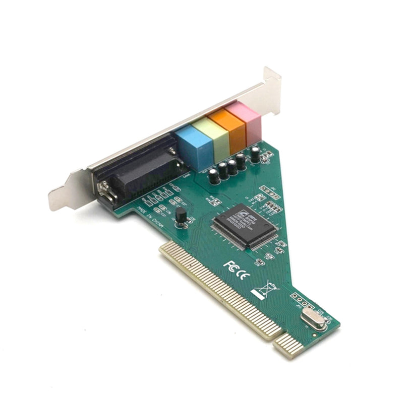 Plugadget 4.1CH CMI8738 Electronic Components Desktop PC Internal Stereo Sound Practical Audio Card Computer PCI Port