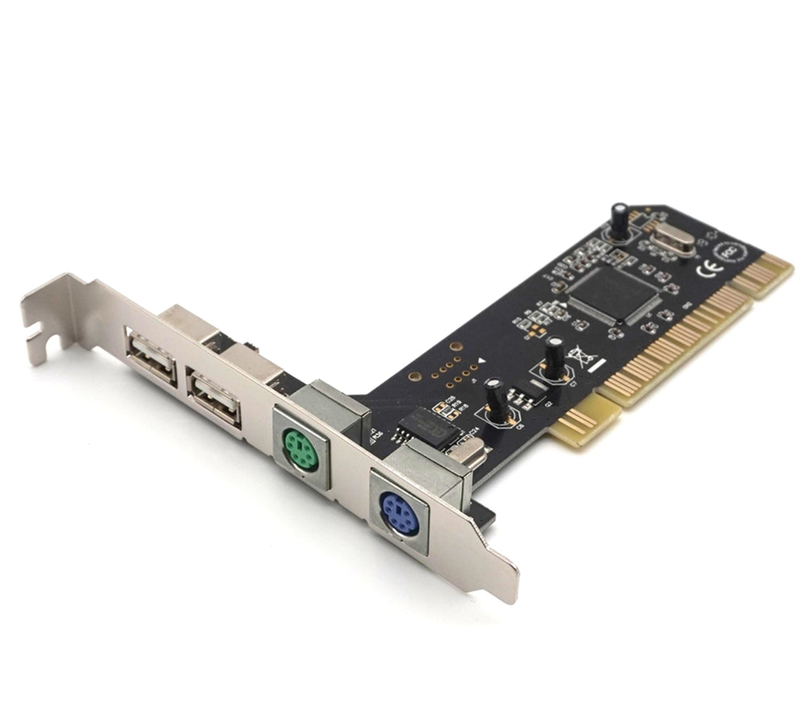 Plugadget 2 Ports PS2 PS/2 PCI Card+2 Ports USB2.0 Pci Ps2 Card With 2 Ports USB