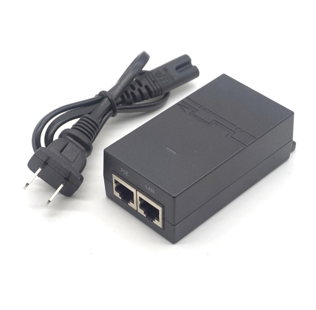 Plugadget POE Power Supply DC Adapter 48V Desktop POE Power Injector Ethernet Adapter Surveillance CCTV