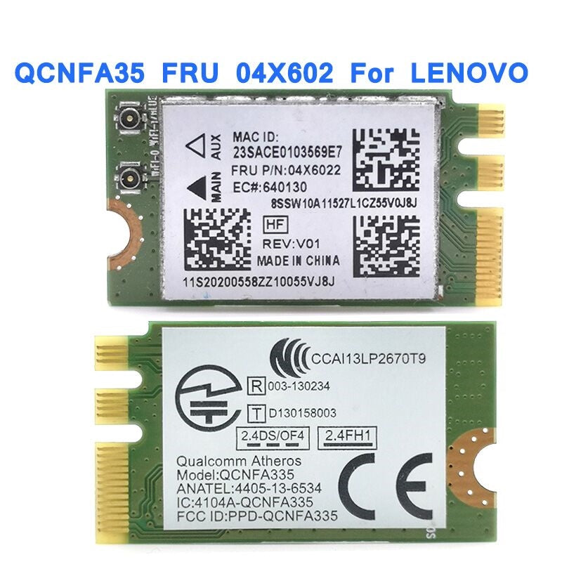 Plugadget Atheros NFA335 M.2 NGFF Wireless Card QCNFA335 FRU 04X6022 for Lenovo G40-70 G40-80 G50-80 B40-80 Z40-70 E455 E555