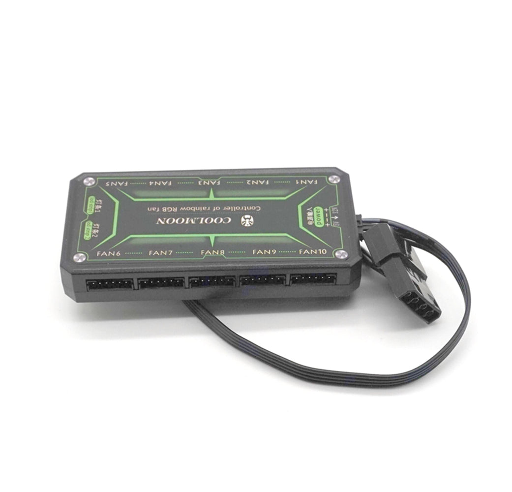 Plugadget For PC Case Fan Cooling Cooler Fan Adapter LED RGB Remote Controller+RF Wireless Remote Control Computer Components