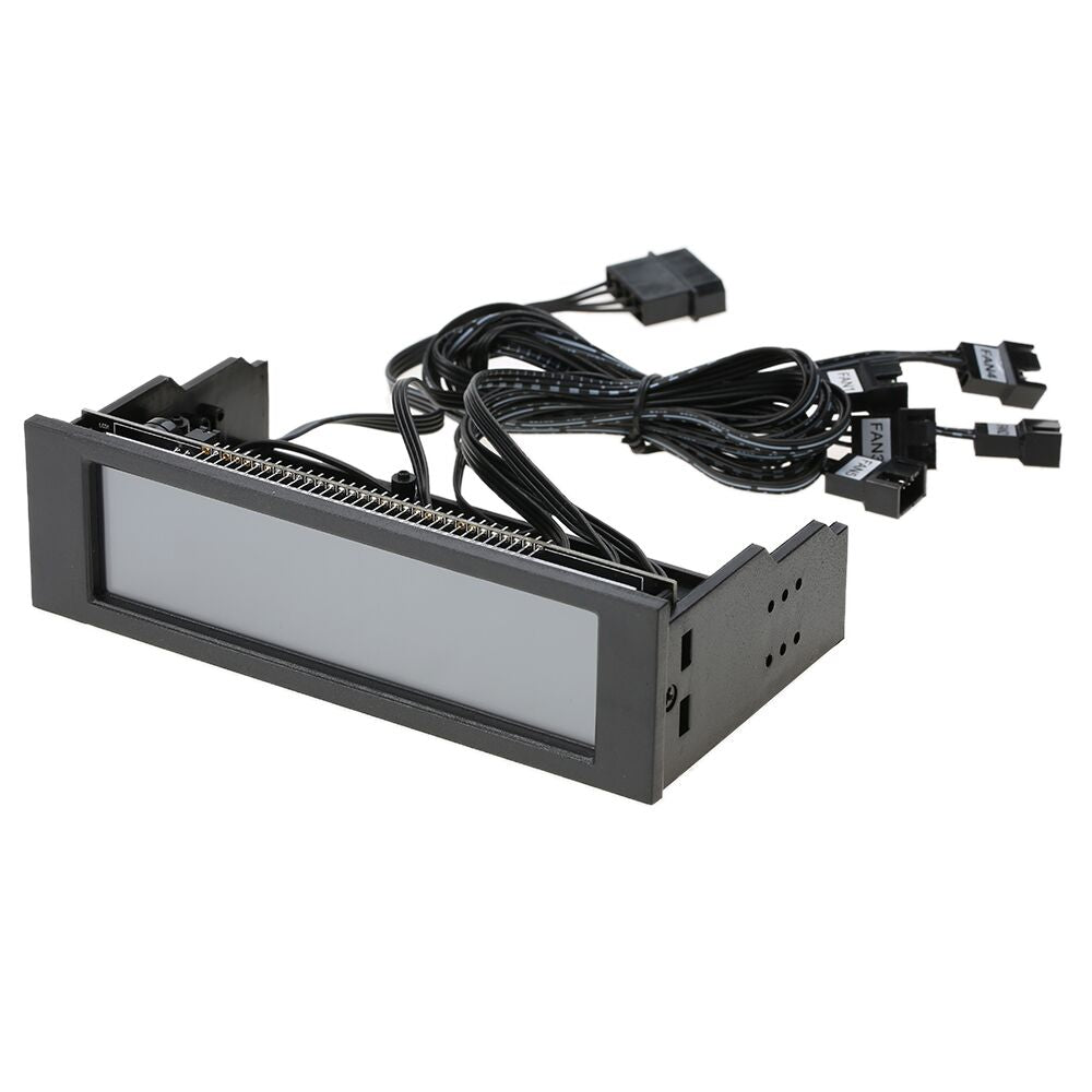 Plugadget 5.25" 5 Channel Touchscreen Fan Controller Temperature Monitor Automatic Speed Control Cooler LCD Front Panel STW-5036