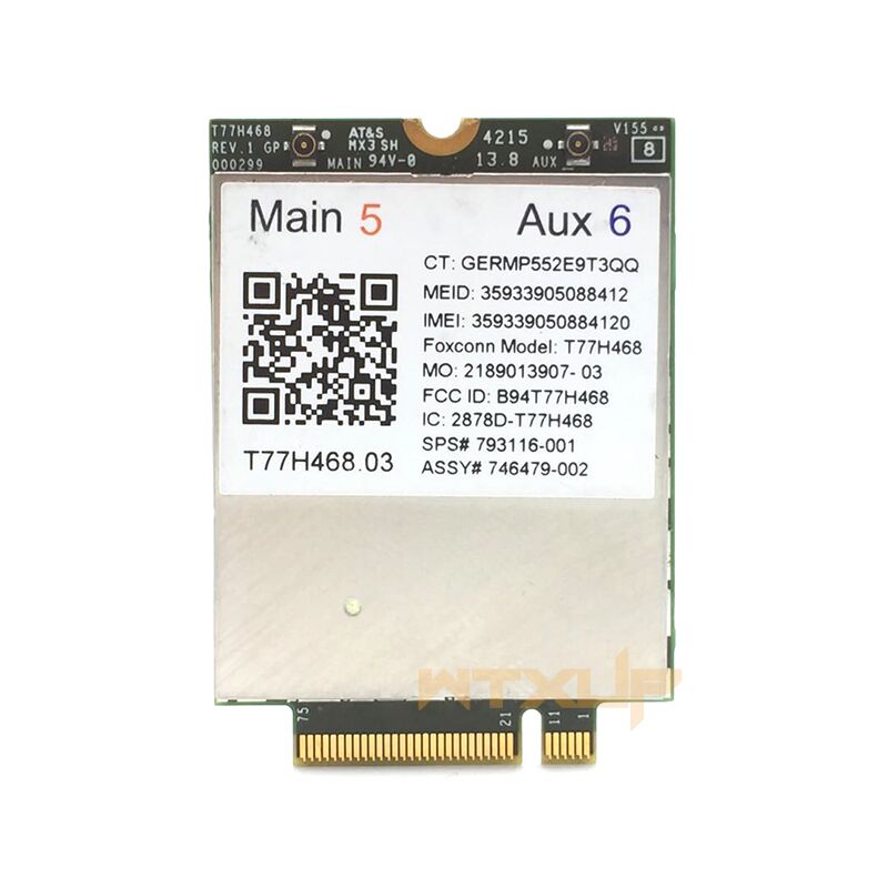 Plugadget 4G Module T77H468 GOBI5000 LTE FDD HSPA+WWAN Card SPS:793116-001 for HP LT4211 Elitebook 740 750 820 840 850 G2/810 G3