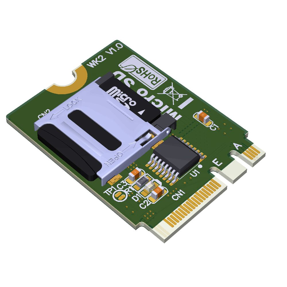 Plugadget M2 NGFF key A.E To Micro sd sdhc sdxc TF card Reader T-Flash Card M.2 A+E Adapter