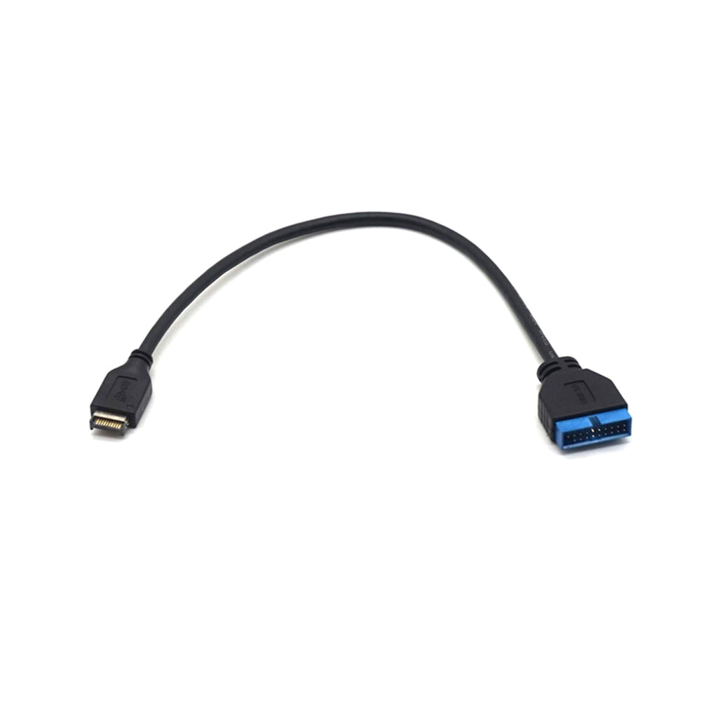 Plugadget USB3.1 Type-E Male to USB3.0 IDC 20Pin Female Extension Cable Cord for ASUS