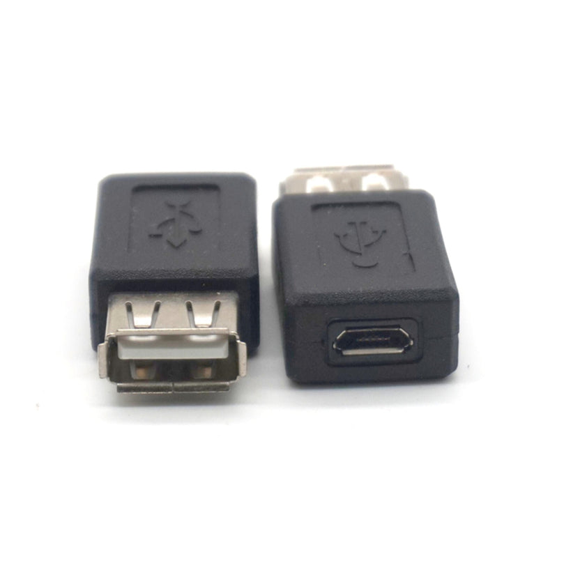 Plugadget 5PCS High Speed USB 2.0 Type A Female to Micro USB Female Converter Connector Charger Transfer Data Sync Charging Adapter