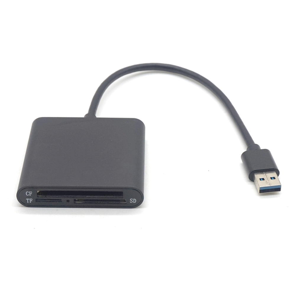 Plugadget Portable Micro USB 3.0 OTG 3-slot High Speed CF SD Micro SD TF Card Reader For PC Android Phone