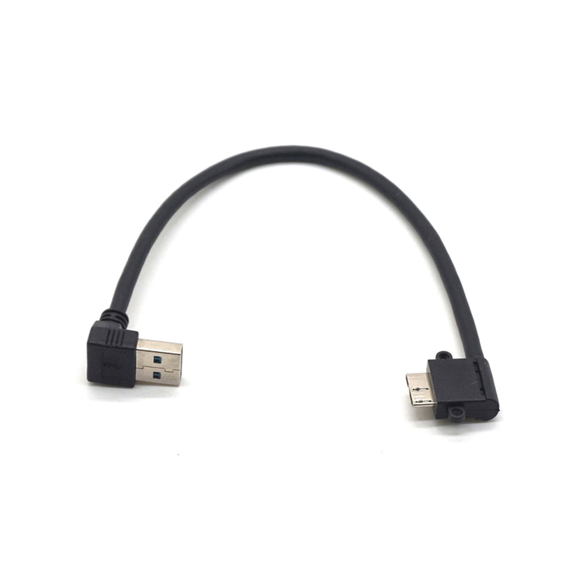 Plugadget Up Angled 90 Degree USB 3.0 to Micro 10Pin Right Angled Cable 20cm for Cell phone & Hard Disk SSD