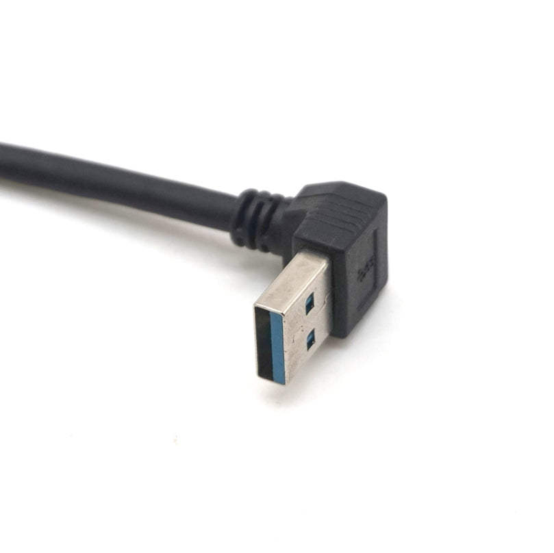 Plugadget Up Angled 90 Degree USB 3.0 to Micro 10Pin Right Angled Cable 20cm for Cell phone & Hard Disk SSD