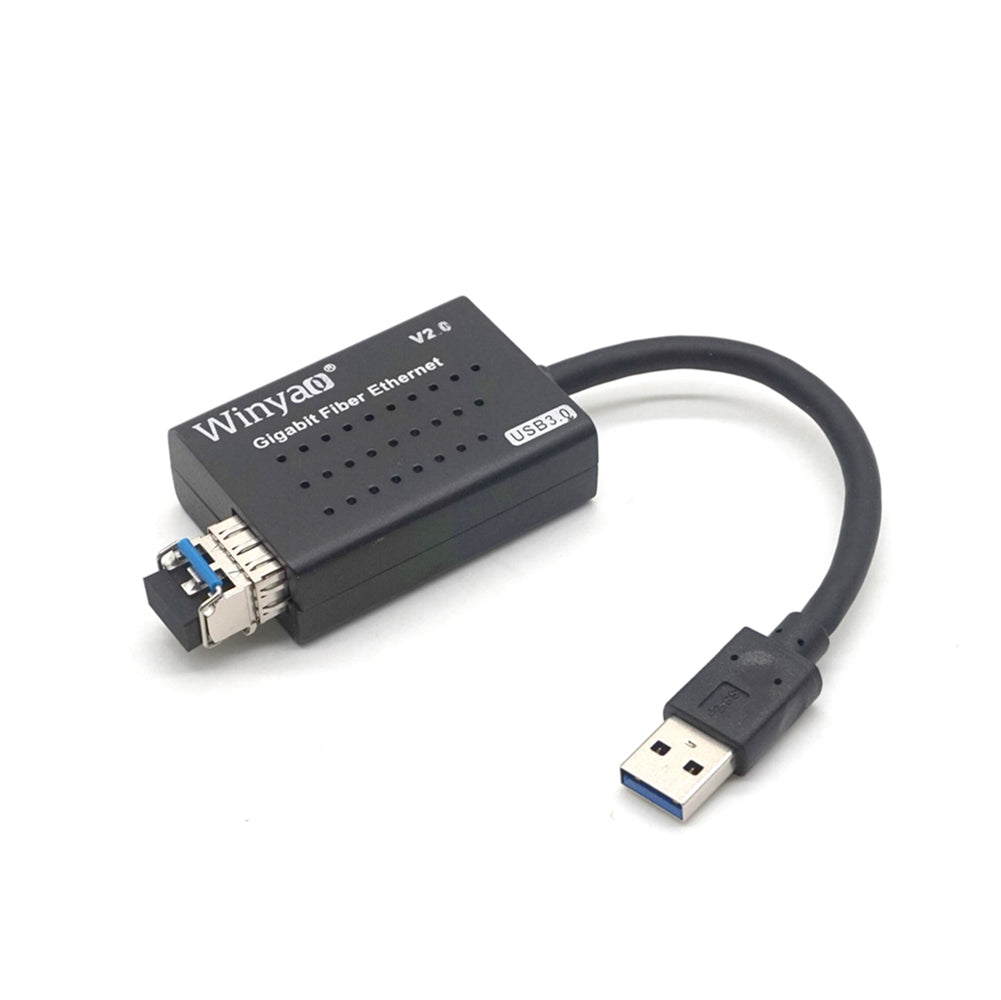 Plugadget USB1000F-LX USB 3.0 Gigabit Fiber Ethernet Network Adapter SFP NIC Transceiver RTL8153
