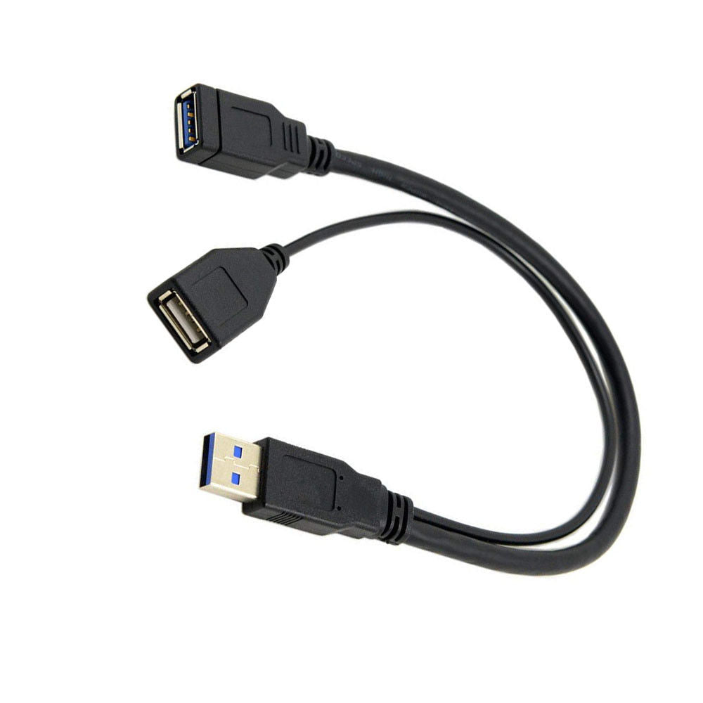 USB3.0 Male to Dual USB Female