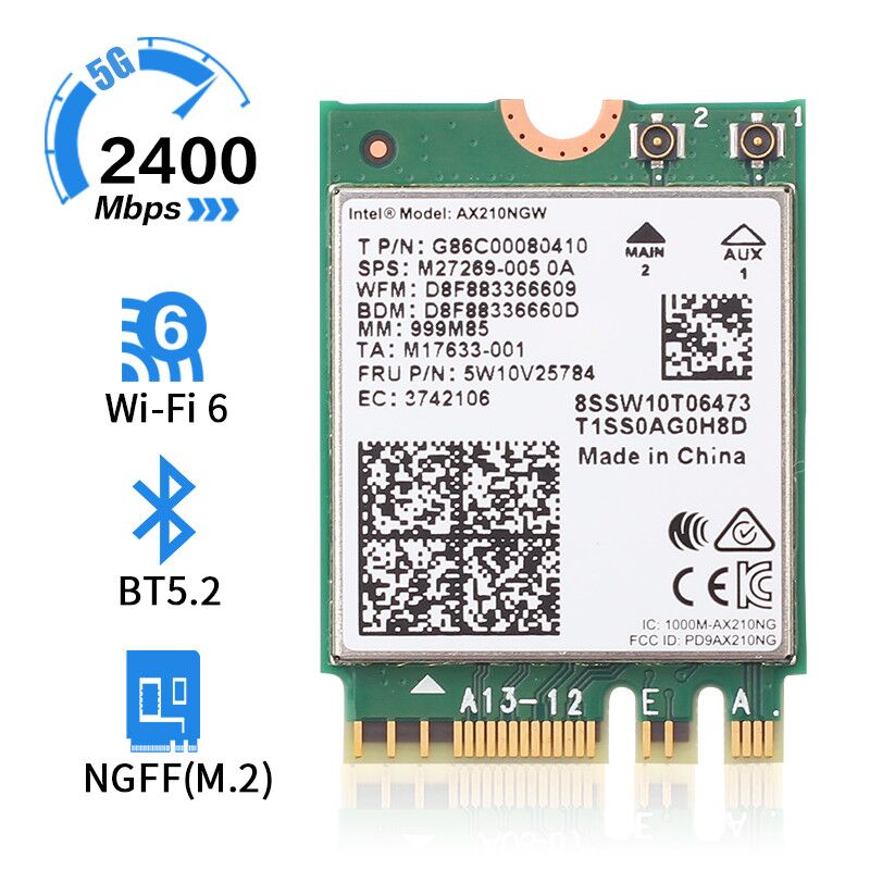 AX210NGW Wireless card