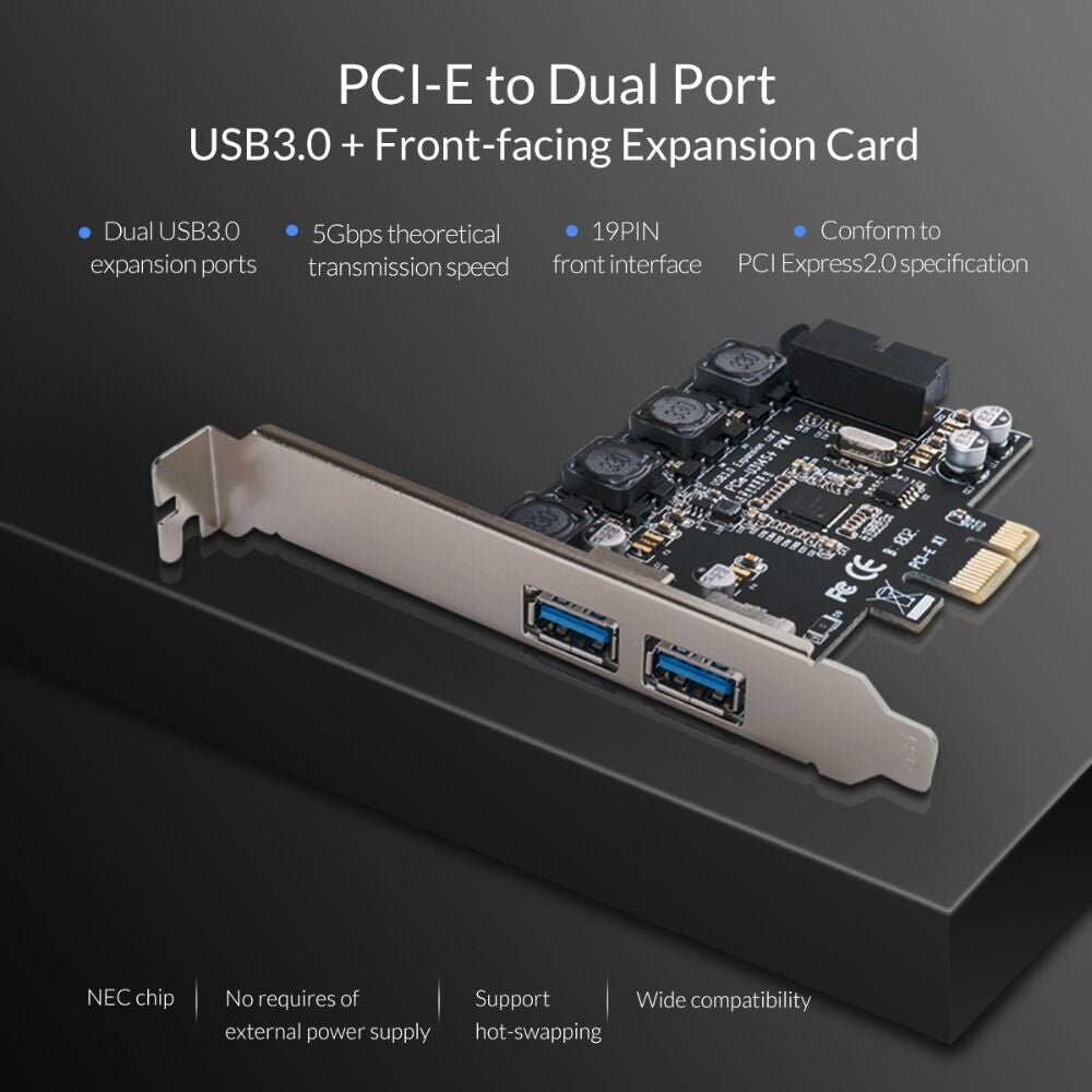 PCI-E to Dual Port USB3.0
