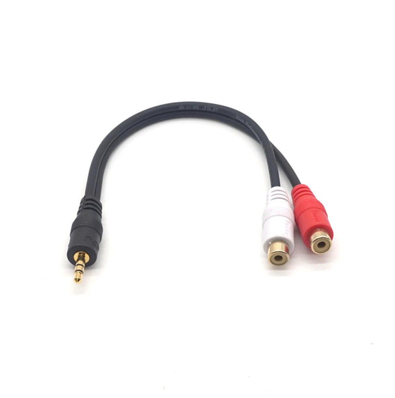 Plugadget 3.5mm Male Jack to 2 RCA Female Plug Adapter Cable Mini Stereo Audio Cable Headphone Y Cable