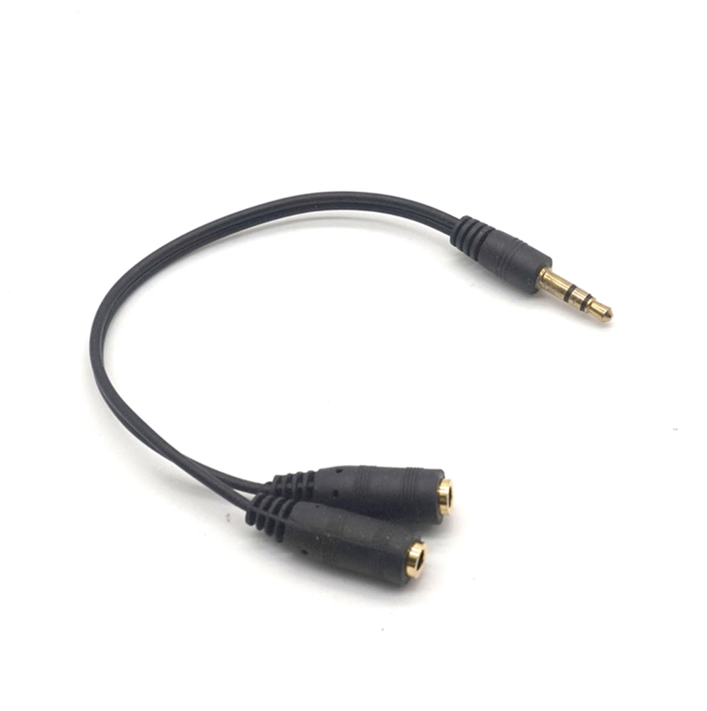 Plugadget 2PCS 3.5mm 1 in 2 Couples Audio Line Earbud Headset Headphone Earphone Splitter For Pad Phone Android Mobile MP3 MP4