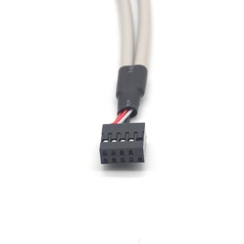 Plugadget 2PCS 2 Port USB2.0 Motherboard Rear Panel Expansion Bracket Host Adapter