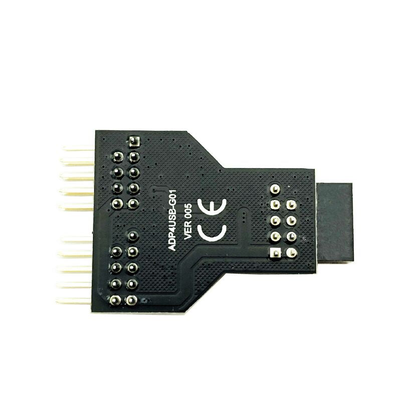 Plugadget USB2.0 9 PIN Female to Dual USB2.0 9 Pin Male Adapter USB 2.0 9Pin to Dual USB 2.0 9PIN Converter Adapter USB HUB Expansion Card