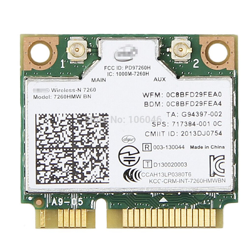 7260BN Intel Wireless card