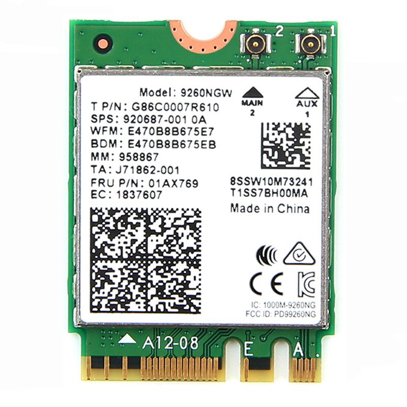 Intel 9260NGW NGFF Wireless card
