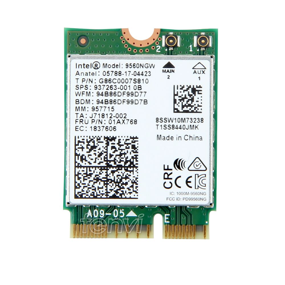 Intel 9560NGW NGFF Wireless card