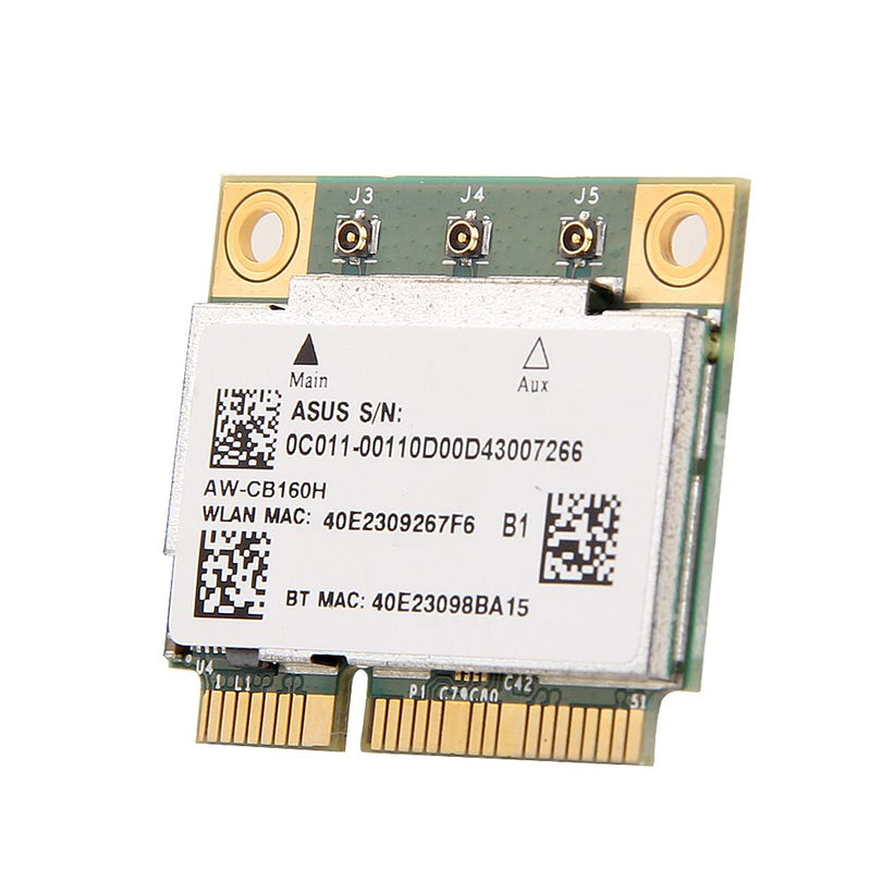 Plugadget AzureWave AW-CB160H Broadcom BCM94360HMB 802.11AC 1300Mbps Wireless WIFI WLAN Bluetooth 4.0 Mini PCI-E Card + 20cm MHF4 Antennas