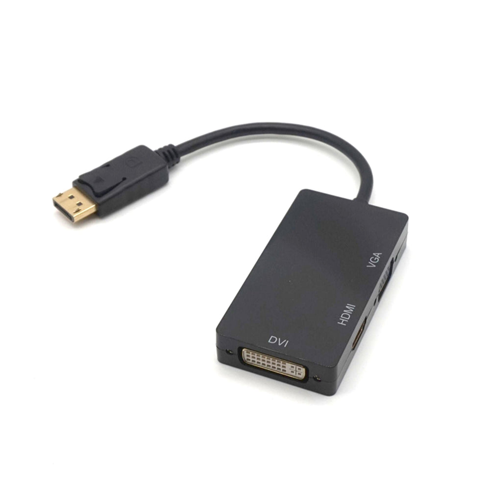  CABLEDECONN Multi-Function Displayport Dp to HDMI/DVI/VGA Male  to Female 3-in-1 Adapter Converter Cable : Electronics