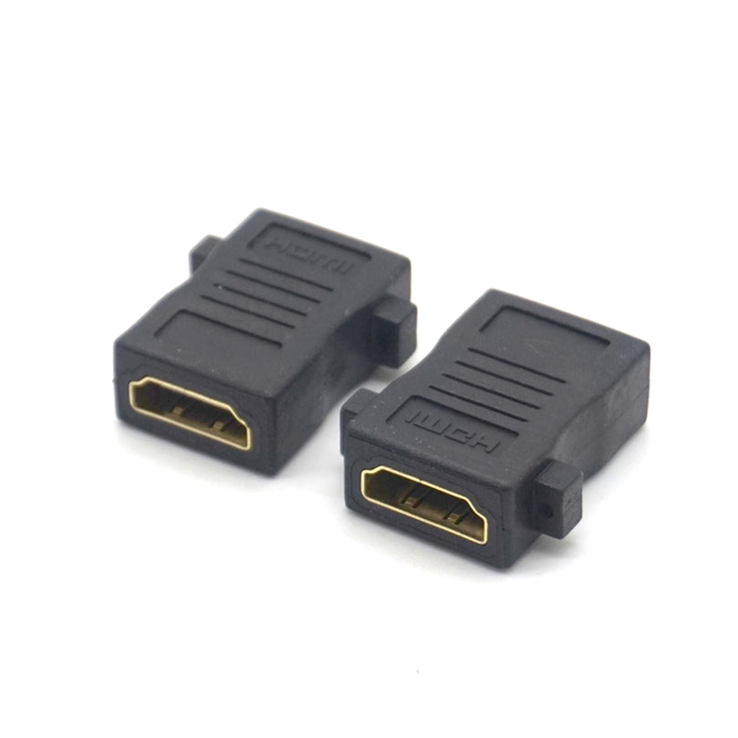 Plugadget 2PCS HDMI Female to HDMI Female Connector Extender HDMI Cable Cord Extension Adapter Converter 1080P
