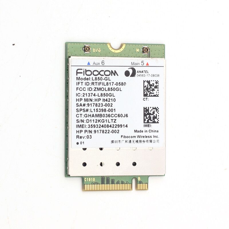 Plugadget L850-GL for HP LT4210 Fibocom 4G LTE Card XMM 7360 WWAN Mobile Module for hp 840 430 G5/440 G5/450 G5/640 Notebook PC