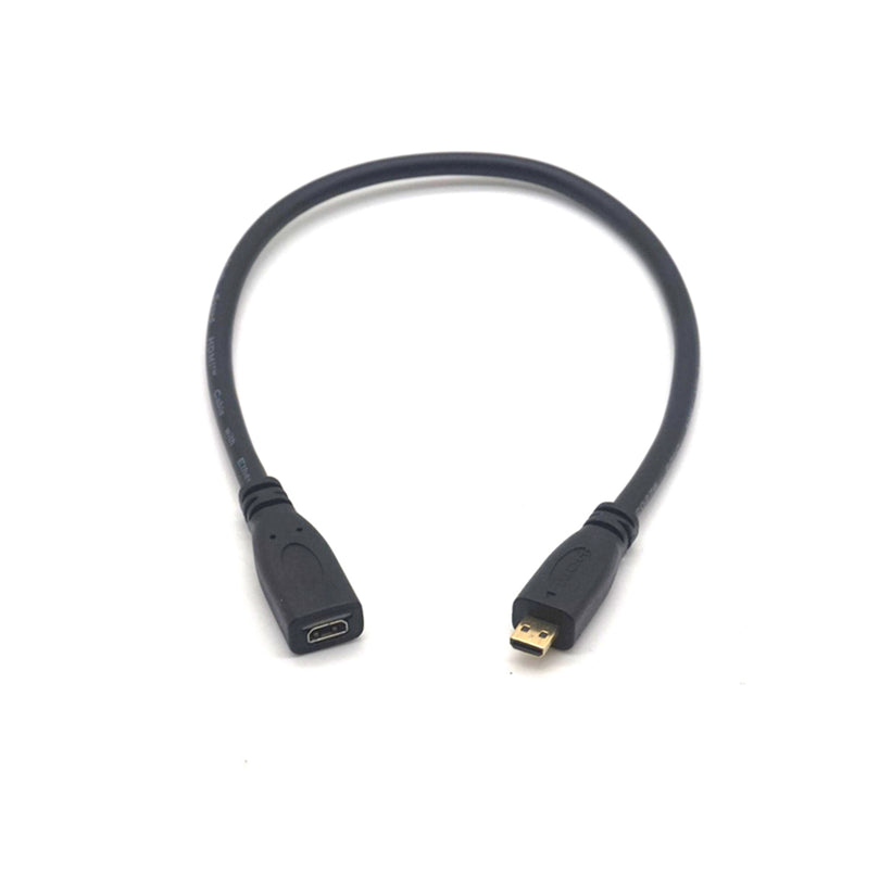 Plugadget D type Micro HDMI Male to Micro HDMI Female M/F Extension Cable 30cm
