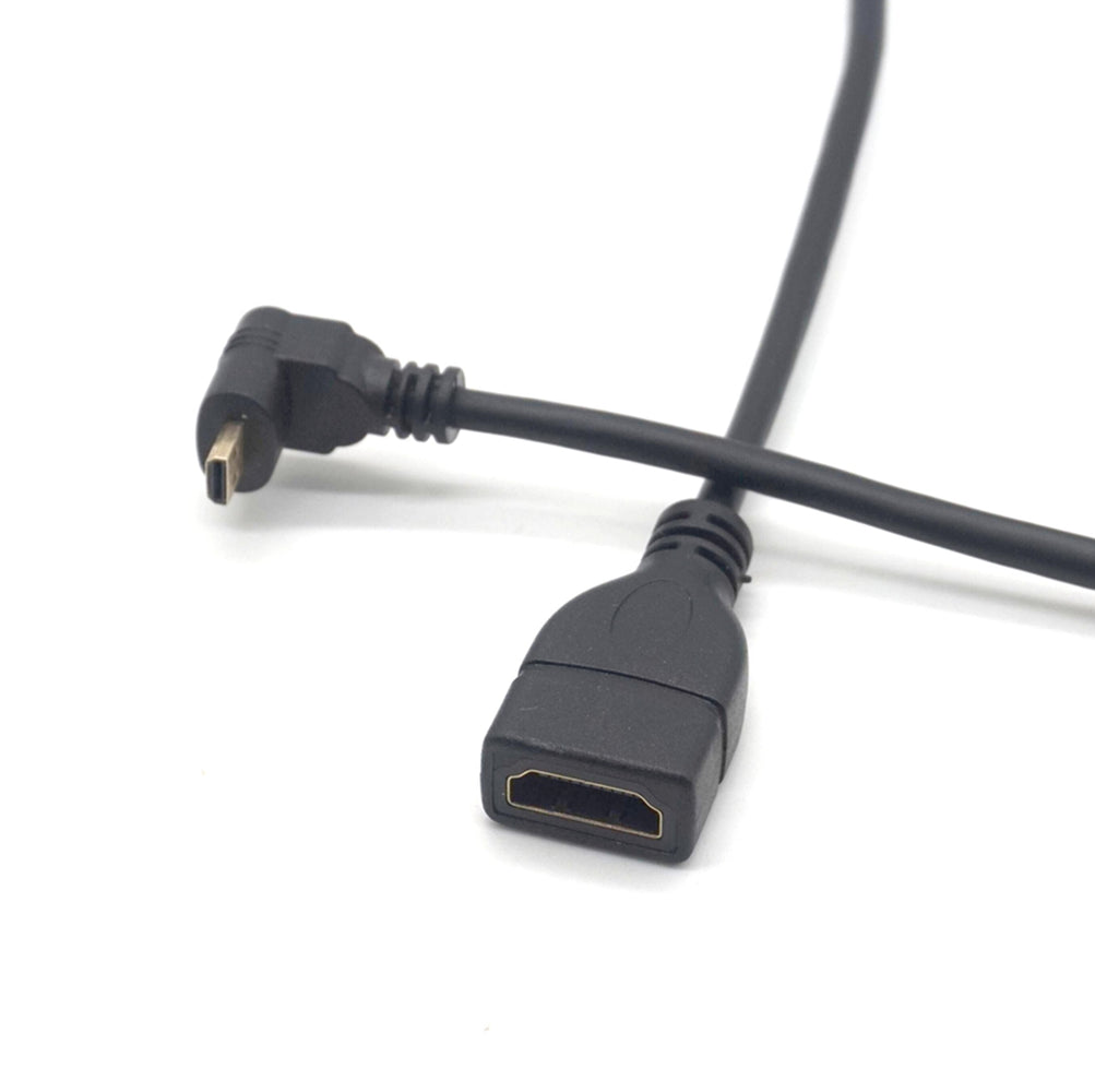 HDMI v1.4 to 90° Degree Micro HDMI Male Adapter Cable Left Right Up Down  Angle