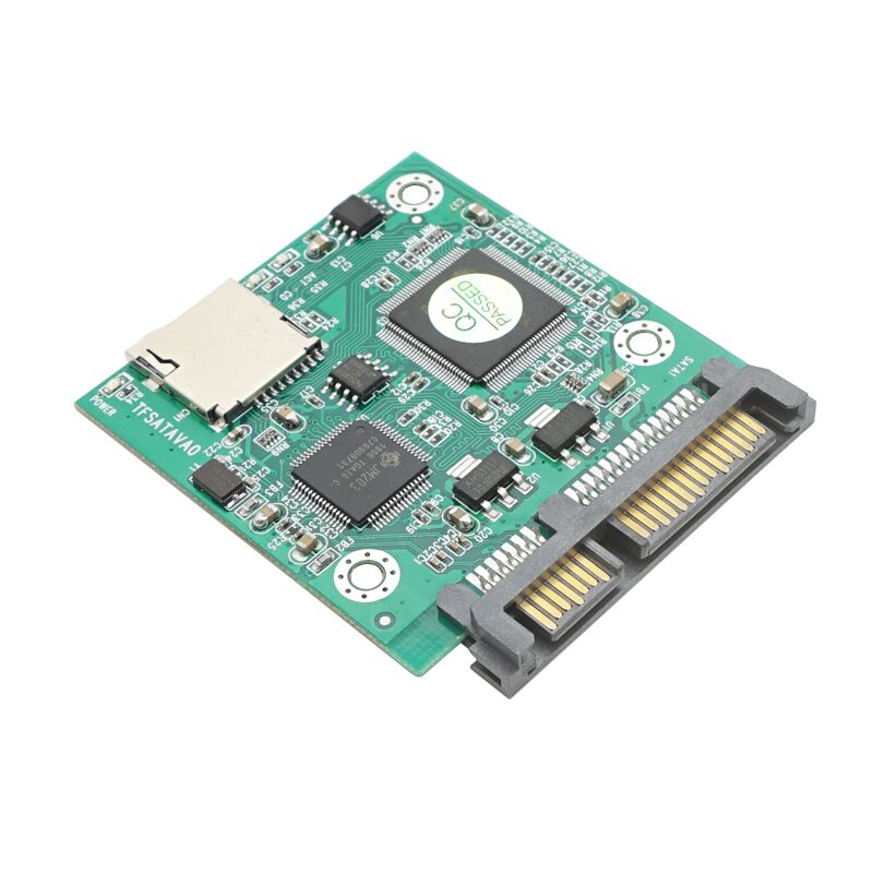 Plugadget Micro SD TF Card to 22pin SATA adapter card 2.5" hdd enclosure TF cards to 7+15 SATA converter