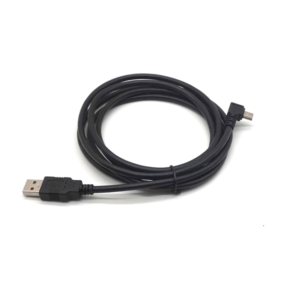 Plugadget Mini USB B Type 5pin Male Left  Angled 90 Degree to USB 2.0 Male Data Cable 1.8m（3.3 ft）