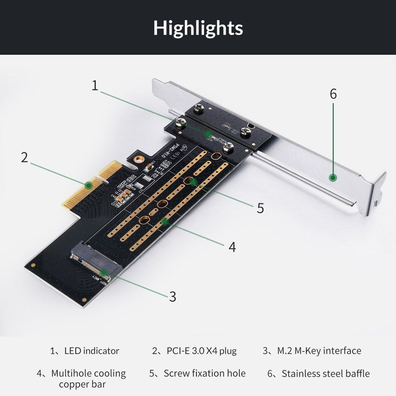 PCI-E to M.2 NVME