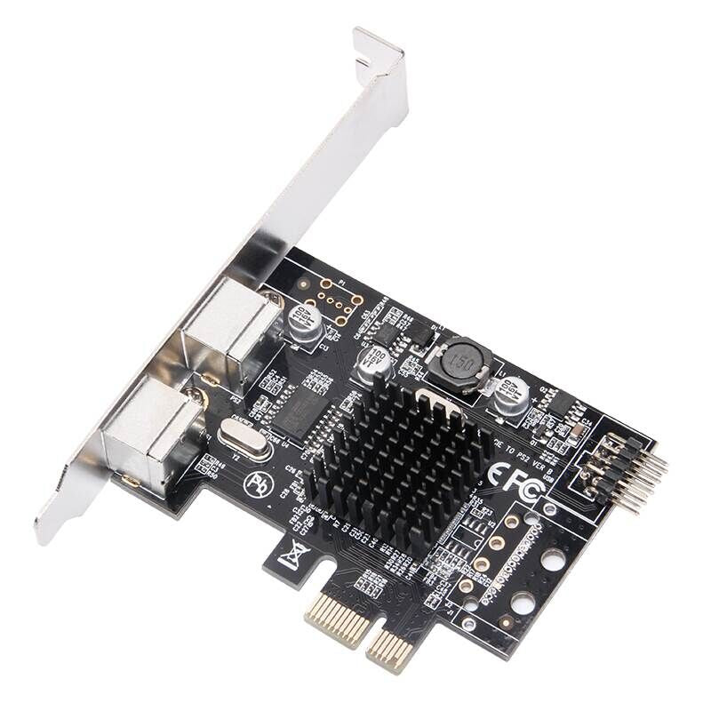 Plugadget PCIE to 2xPS2 PS/2 Port For PC Keyboard Mouse Adapter Card