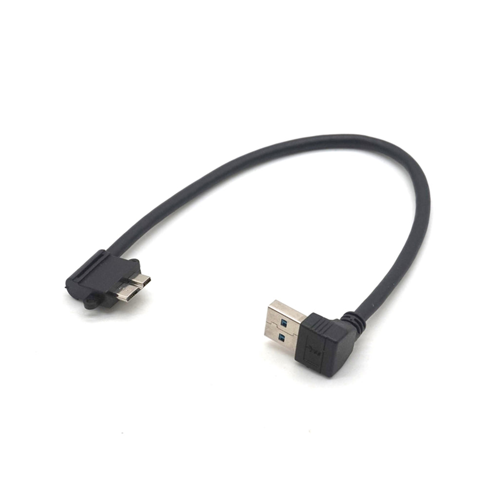 Plugadget Up Angled 90 Degree USB 3.0 to Micro 10Pin Right Angled Cable 20cm for Cell phone & Hard Disk SSD