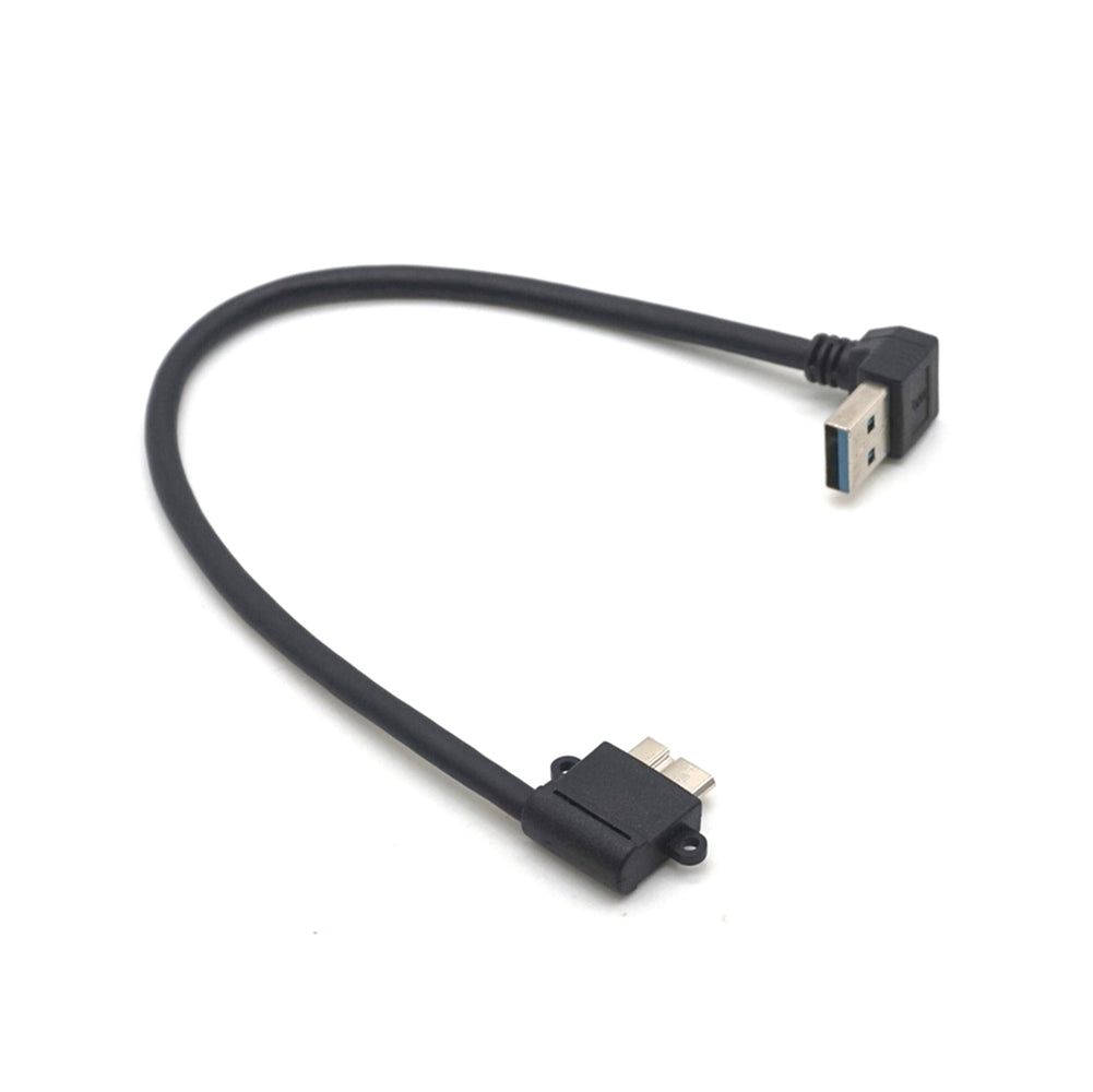 Plugadget Up Angled 90 Degree USB 3.0 to Micro 10Pin Right Angled Cable 20cm for Cell phone & Hard Disk SSD