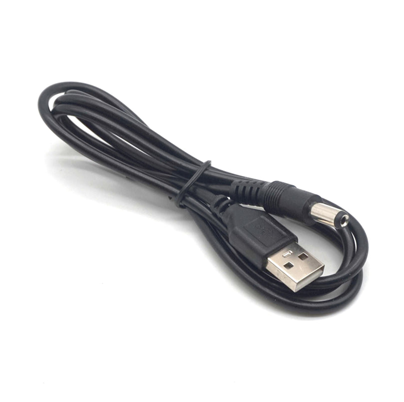 Plugadget 2PCS USB to DC5.5*2.1mm DC5.5 power cable copper core USB to DC5.5 DC line data cable