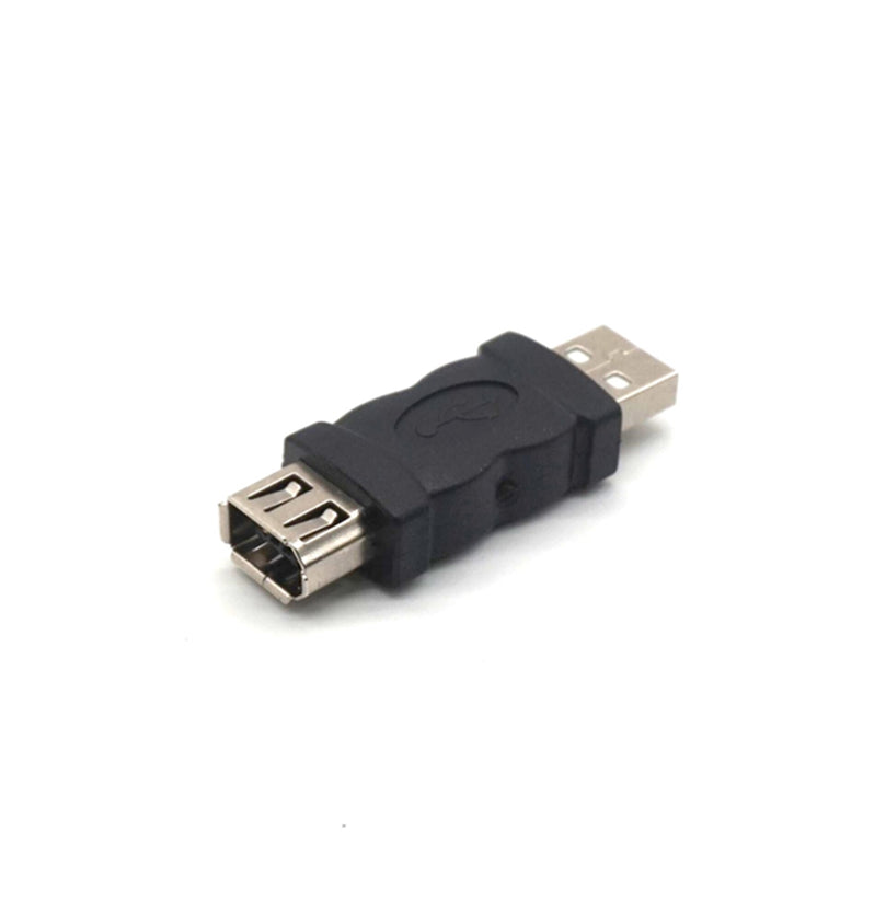 2pcs Plugadget Firewire IEEE 1394 6 Pin Female to USB 2.0 Type A Male Adaptor Adapter Cameras Mobile Phones MP3 Player PDAs Black