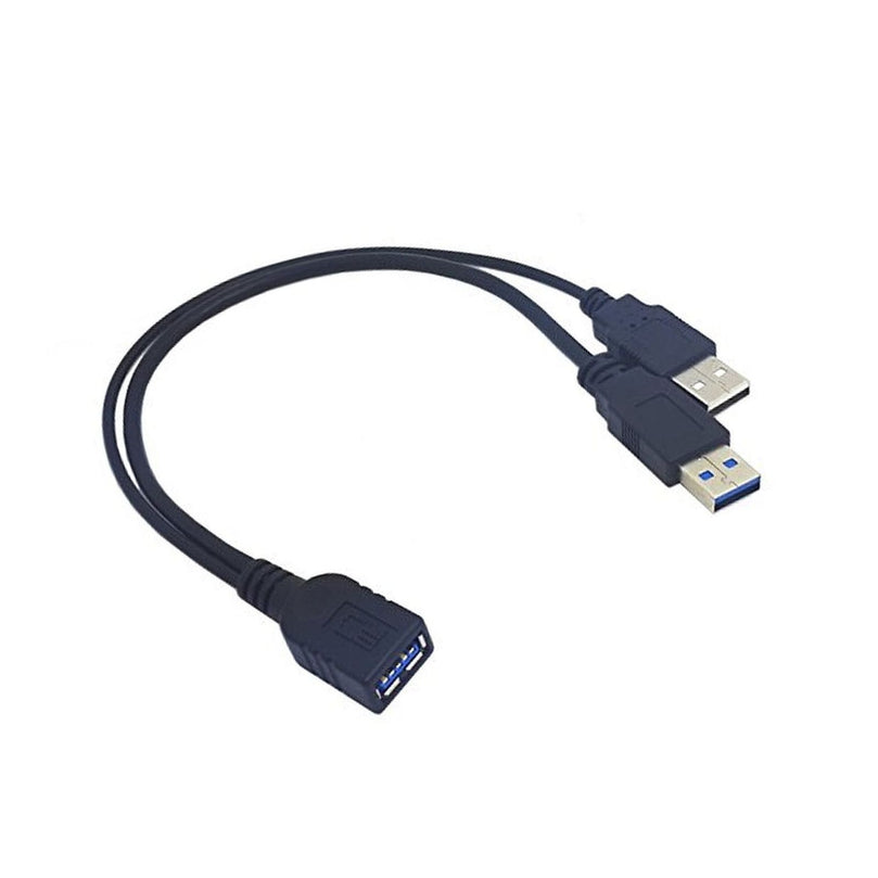 usb 3.0 female to dual male cable