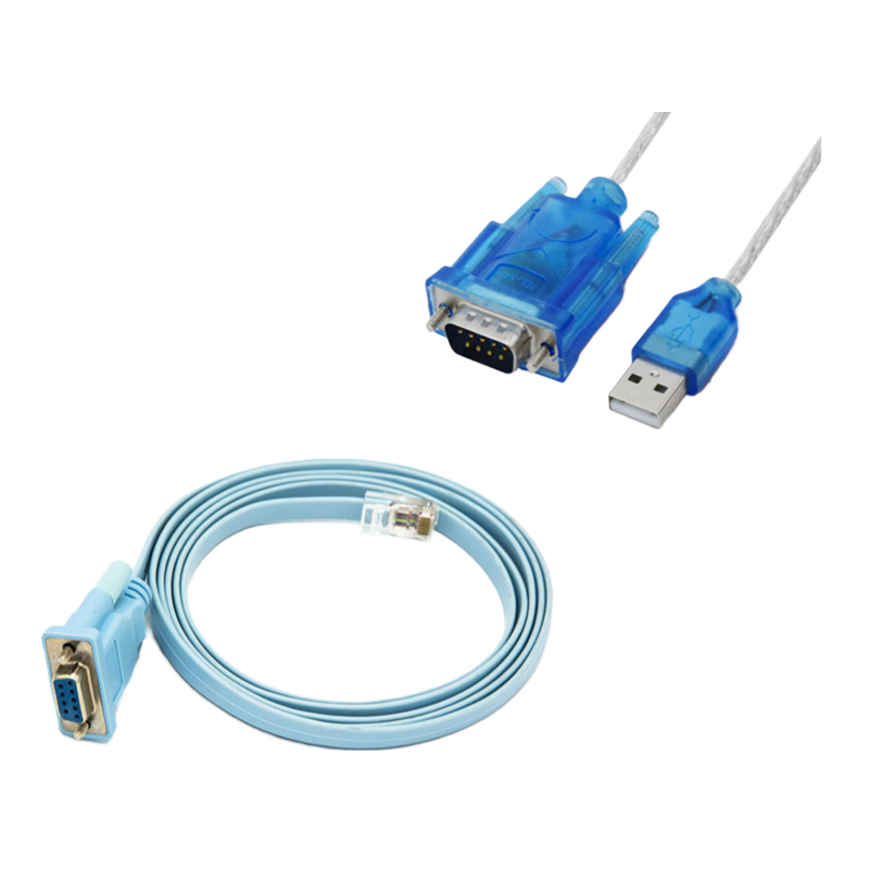 Plugadget Console Cable for Cisco, RJ45 Ethernet to Rs232 DB9 COM Port Serial Female Cable With USB 2.0 to RS232 Male Cable